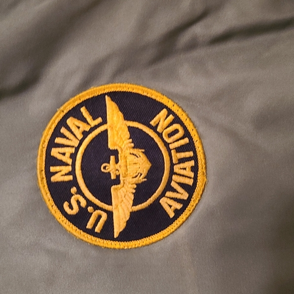 Green Naval jacket with patches - Picture 2 of 6